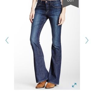 Joe’s Jeans High Waisted Dark Denim Flared Jeans